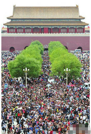 十一国庆游客爆满的旅游景区排行-故宫